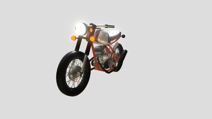 Мотоцикл ИЖ Юпитер "Custom CafeRacer" 3D Model