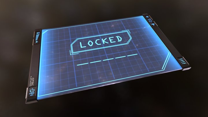 Tablet Deus Ex scene 3D Model