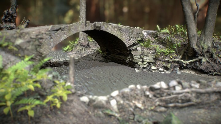 Old brick bridge – Modello 3D gratuito STL