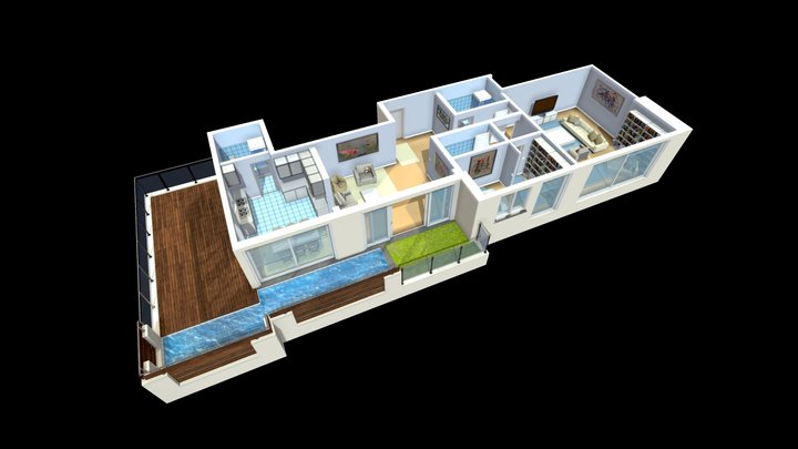 Luxury Apartment 3D Model