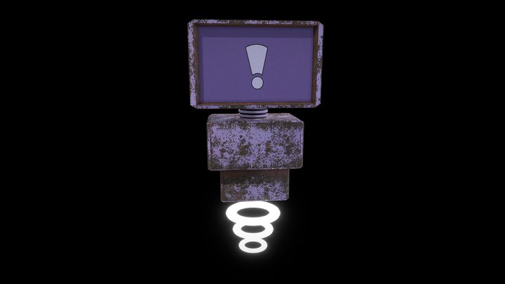 Robot batería baja 3D Model