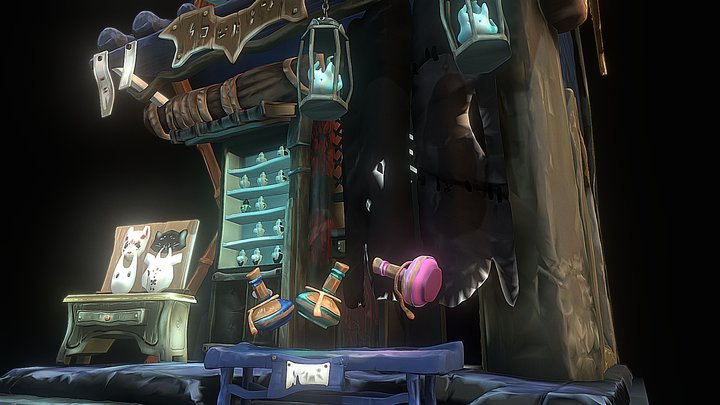 Sculpting DAE EXAM - Ritual STOREFRONT 3D Model