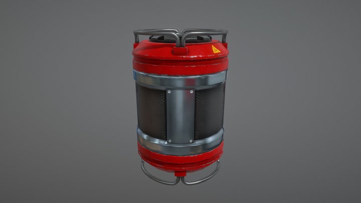 Red Barrel 3D Model