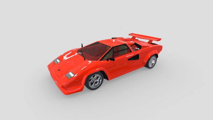 1989 Countach 3D Model