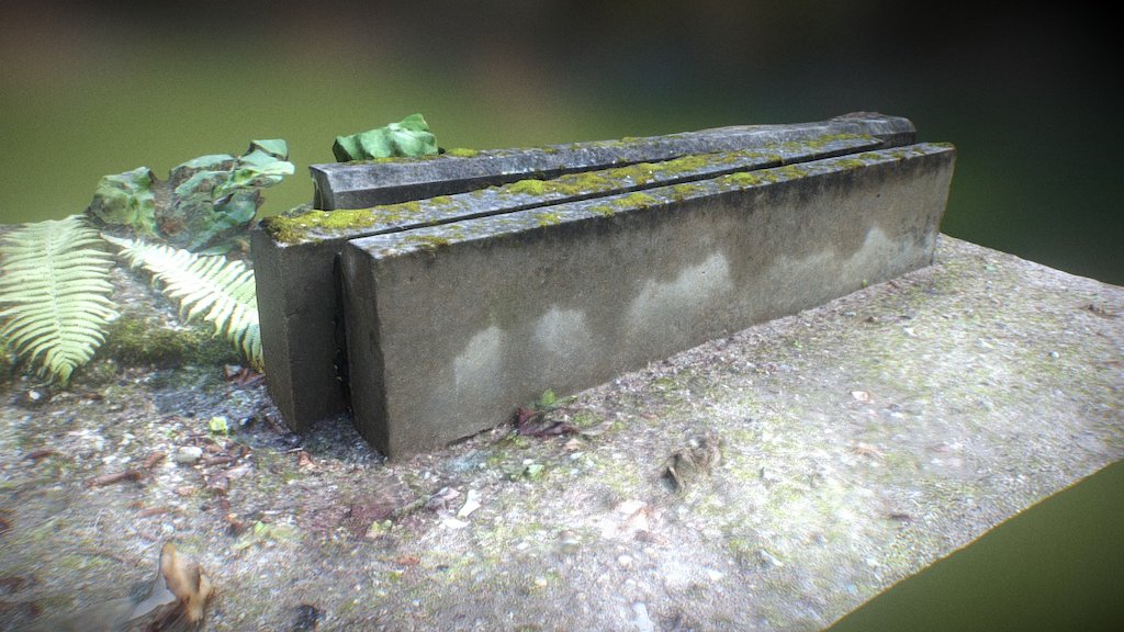 Mossy Carved Rock - Photogrammetry