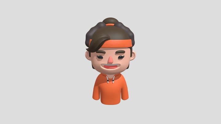 3D Female Avatar Character Model 3D Model