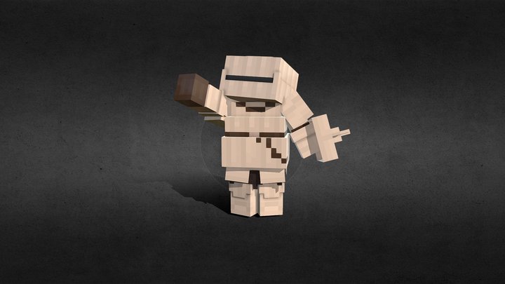 Minecraft Catarina Knight 3D Model