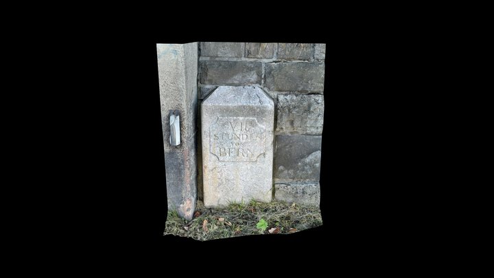 Distanzstein «VII Stunden von Bern» vor Einigen – Modello 3D gratuito STL