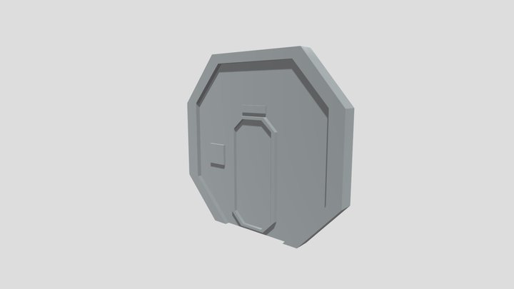 Sci Fi Door 3D Model