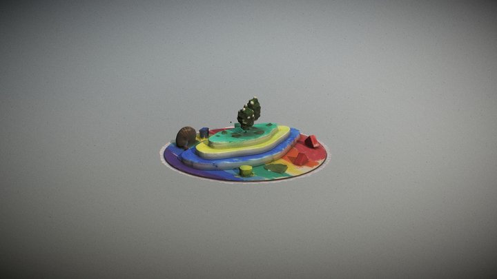 微光小島：聖誕彩虹島 3D Model