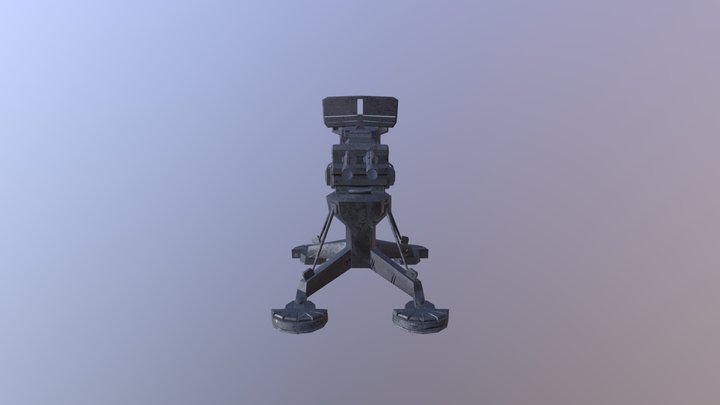 MG Turret Portable 3D Model