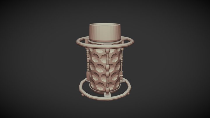 Hybrid Low Poly 3D Model