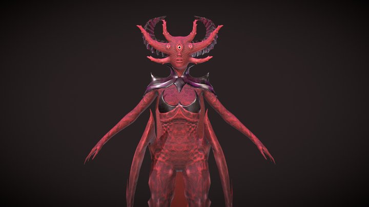 Lilith - stylized demon character 3D Model