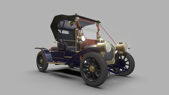 1908 Albany Roadster 3D Model