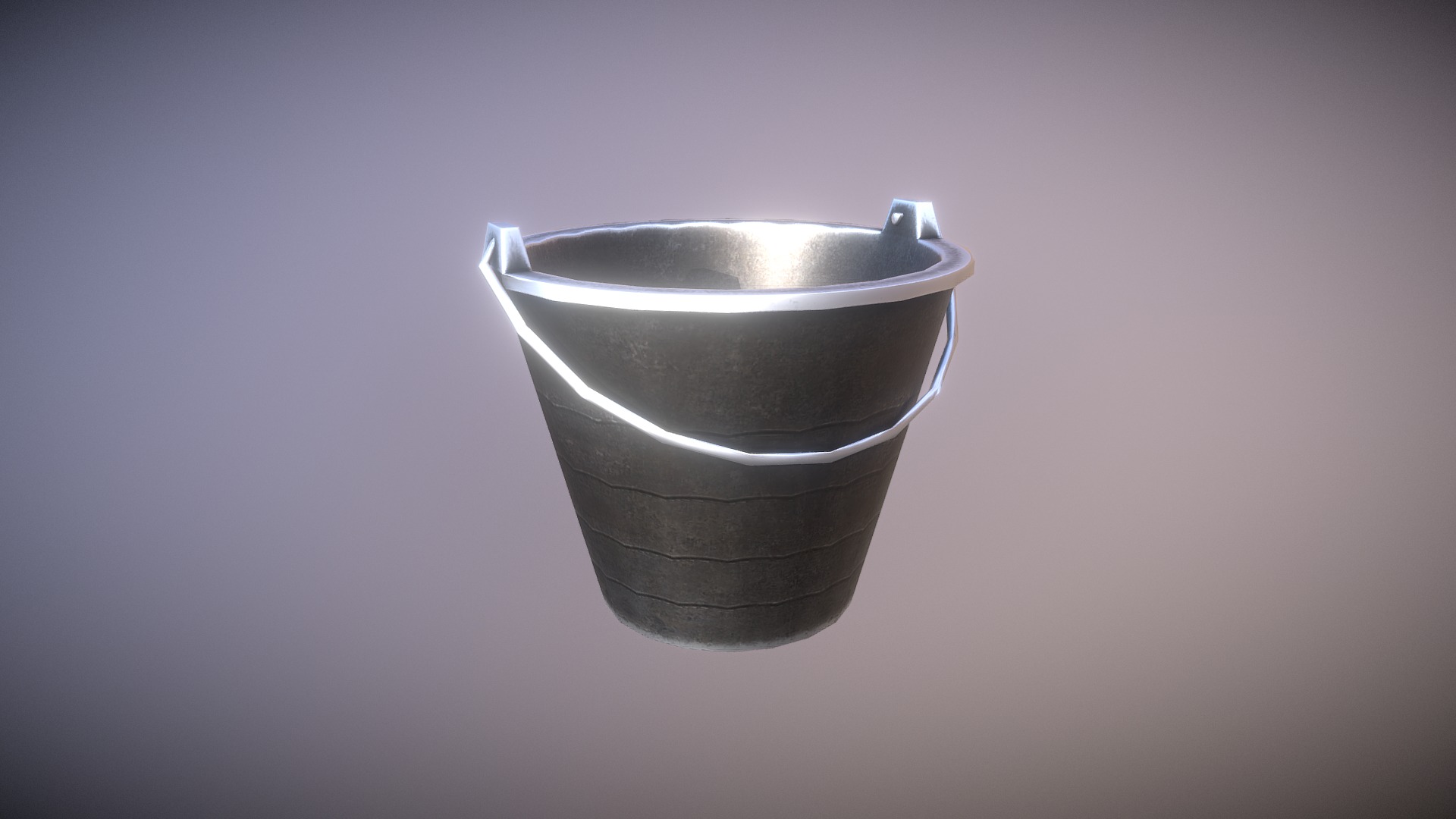 3D model Bucket - This is a 3D model of the Bucket. The 3D model is about a bowl on a table.