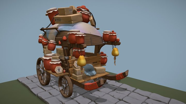 Traveling wagon 3D Model