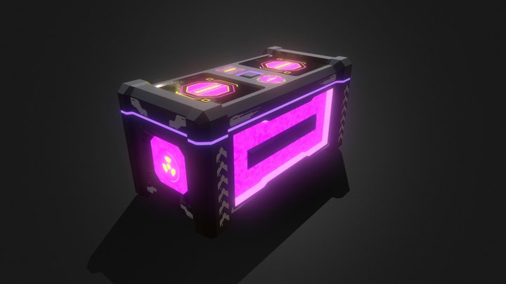 Contenedor Sci- Fi PBR 3D Model