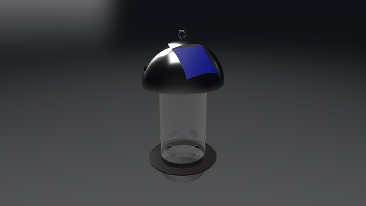Poppy Twirl Cap Bird Feeder A 3D Model