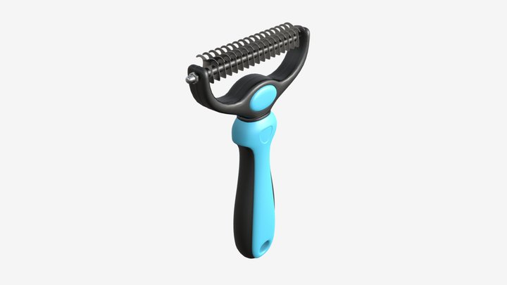 Pet Grooming Brush Rake Comb 3D Model