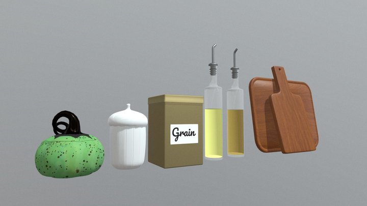 Kitchen Stuff 3D Model