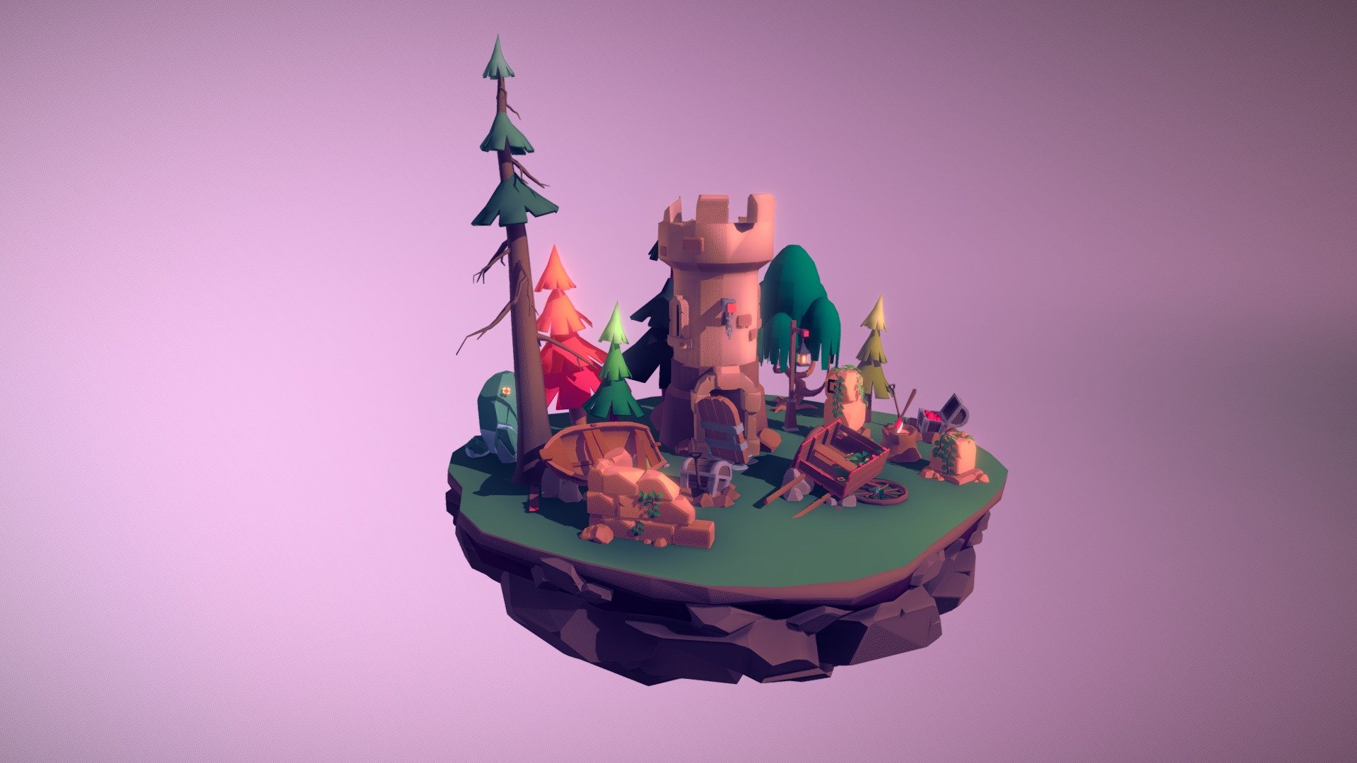 Tiny Lands Game #WorkInProgress #Forest - 3D model by avixgames ...