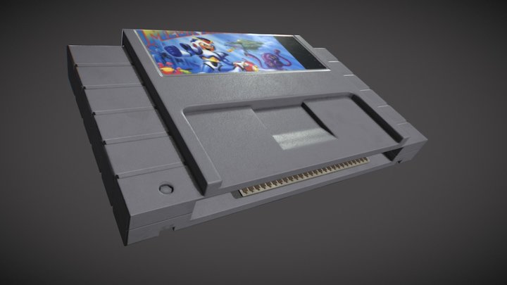SNES Cartridge 3D Model