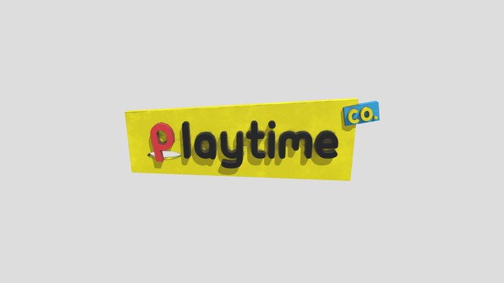 Playtime co logo 3D Model
