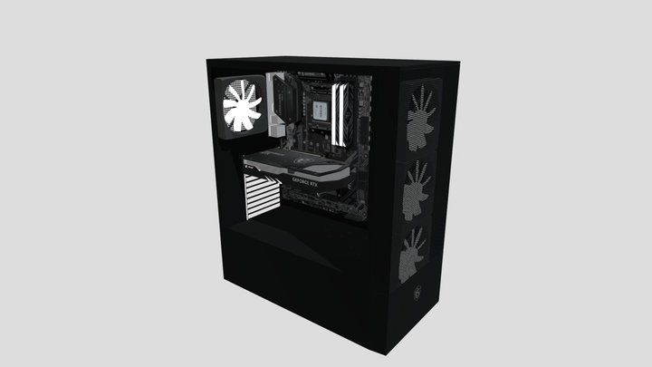 Gaming pc case 3D Model