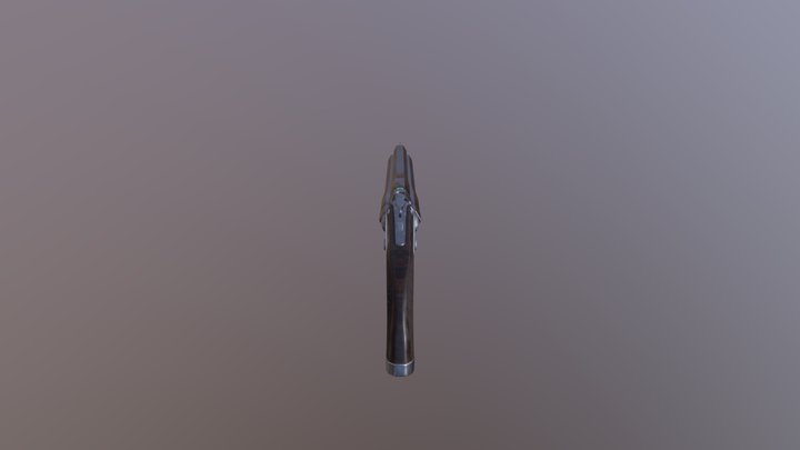 Triple barrelled shotgun 3D Model