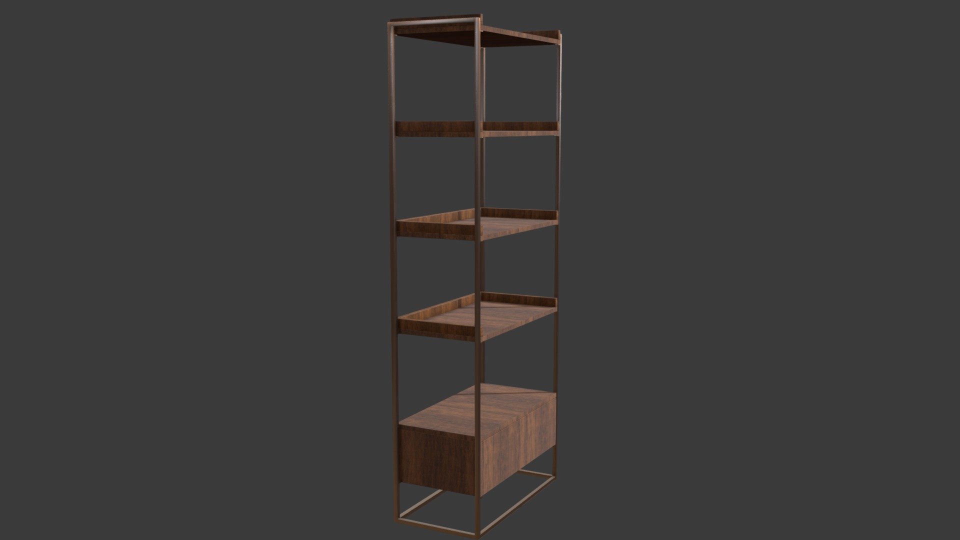 Brace Bookcase 3D model by Merehuman [5fadc52] Sketchfab
