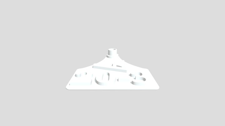 Cow tag Model 3D Model