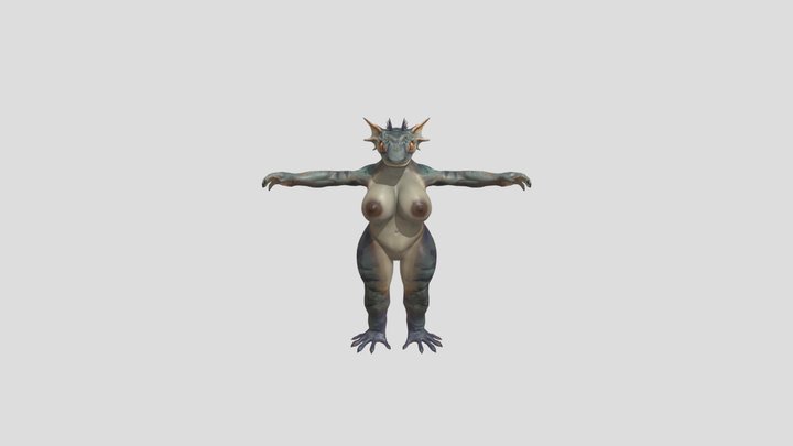 Female_ Gecko 3D Model
