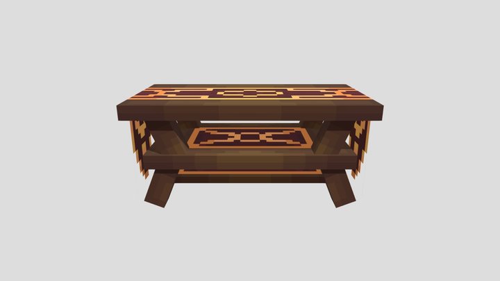 古风茶几 3D Model