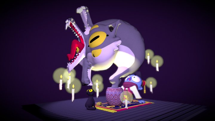 How to invocate a Babylon Coiothree 3D Model