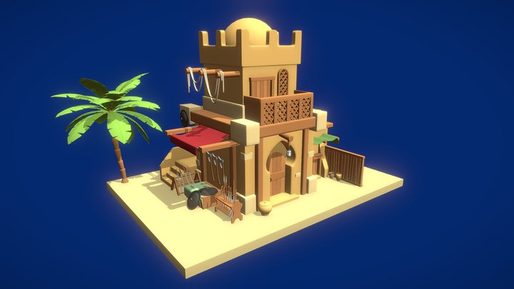 Desert Market 3D Model