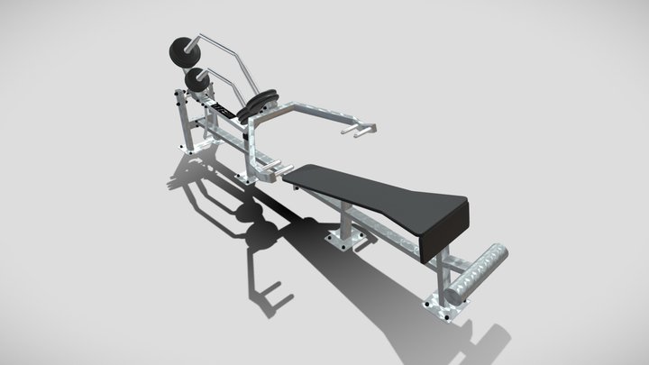 DECLINE BENCH PRESS 3D Model