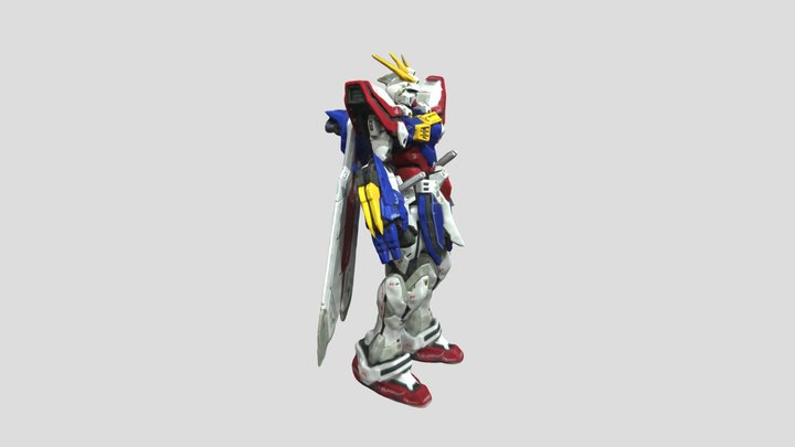 God Gundam 100 Top 100 Mid (Raw,Sequential,High) 3D Model
