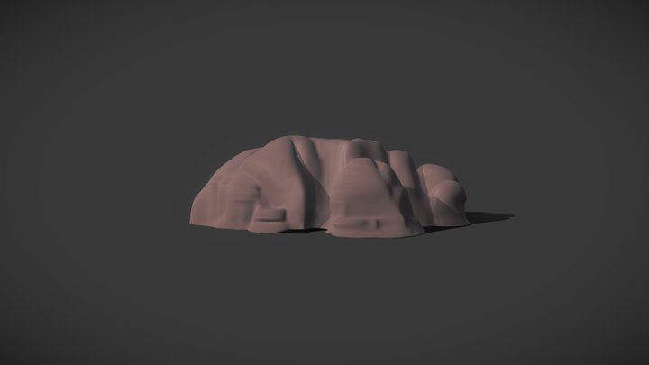 a small rocky hill 3D Model
