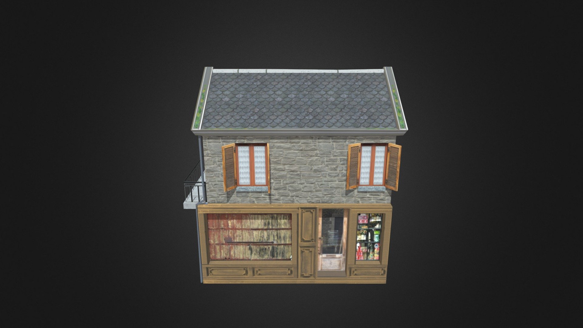 1DAE16 N Arnold De Rauw CITY SCENE SHOP
