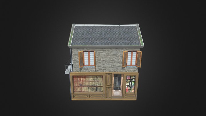 1DAE16 N Arnold De Rauw CITY SCENE SHOP 3D Model