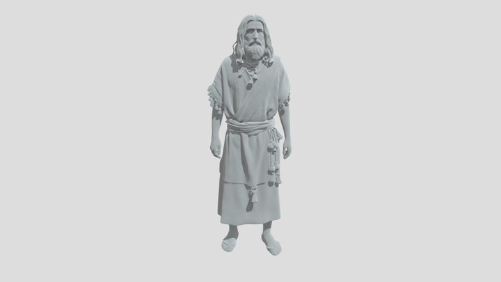 Jesus Rabbi Attire 3D Model