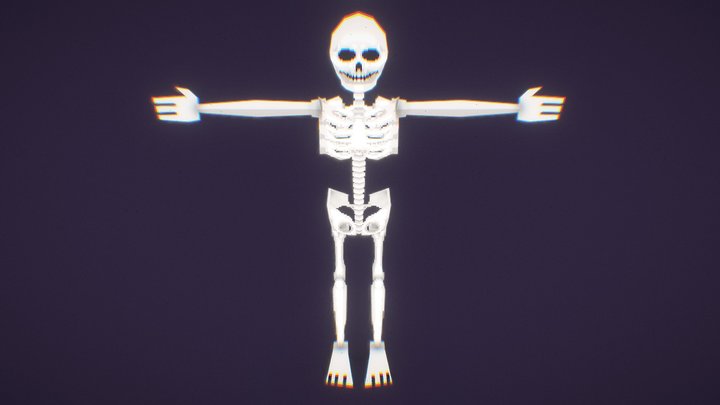 PSX Skeleton 3D Model