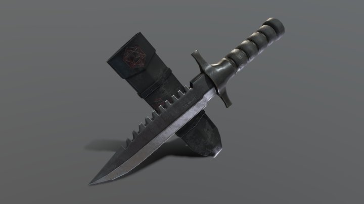 Tactical Knife 3D Model