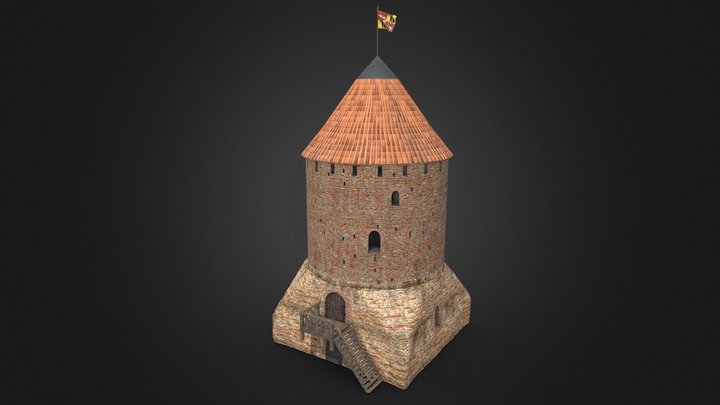 Castle Tower 2 3D Model