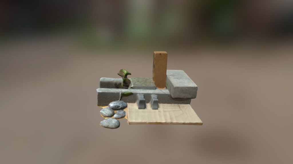 Architectural sketch model.
