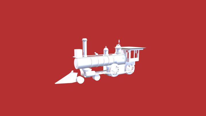 Steam Train 3D Model