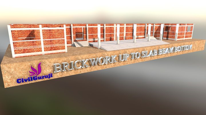 30 bw up to slab beam bottom_obj 3D Model