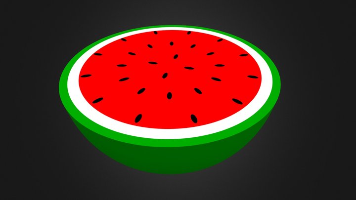 Water Melon 3D Model