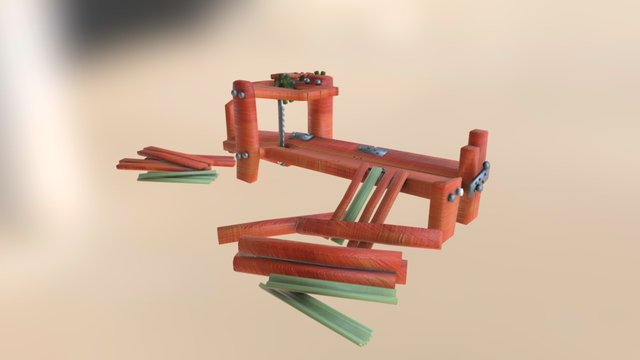 Brave & Cherry : Woodmill (made of vegetables) 3D Model