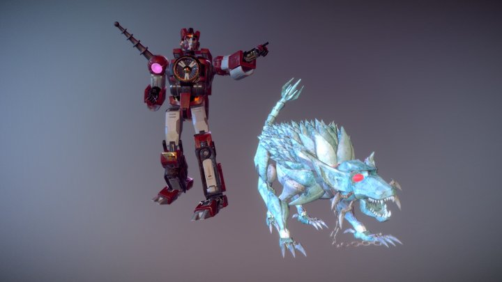 Kaon (Decepticon Justice Division)and sparkeater 3D Model